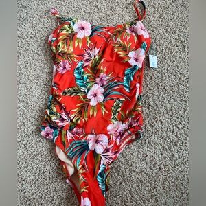 Multicolored tropical swimsuit